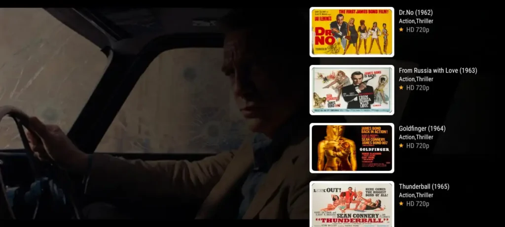 Screen sot of Vedu app movie playback